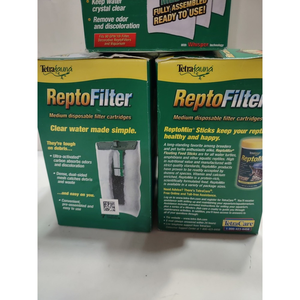 TetraFauna Reptofilter Medium Disposable Filter Cartridges 3 Pack New - Picture 5 of 5